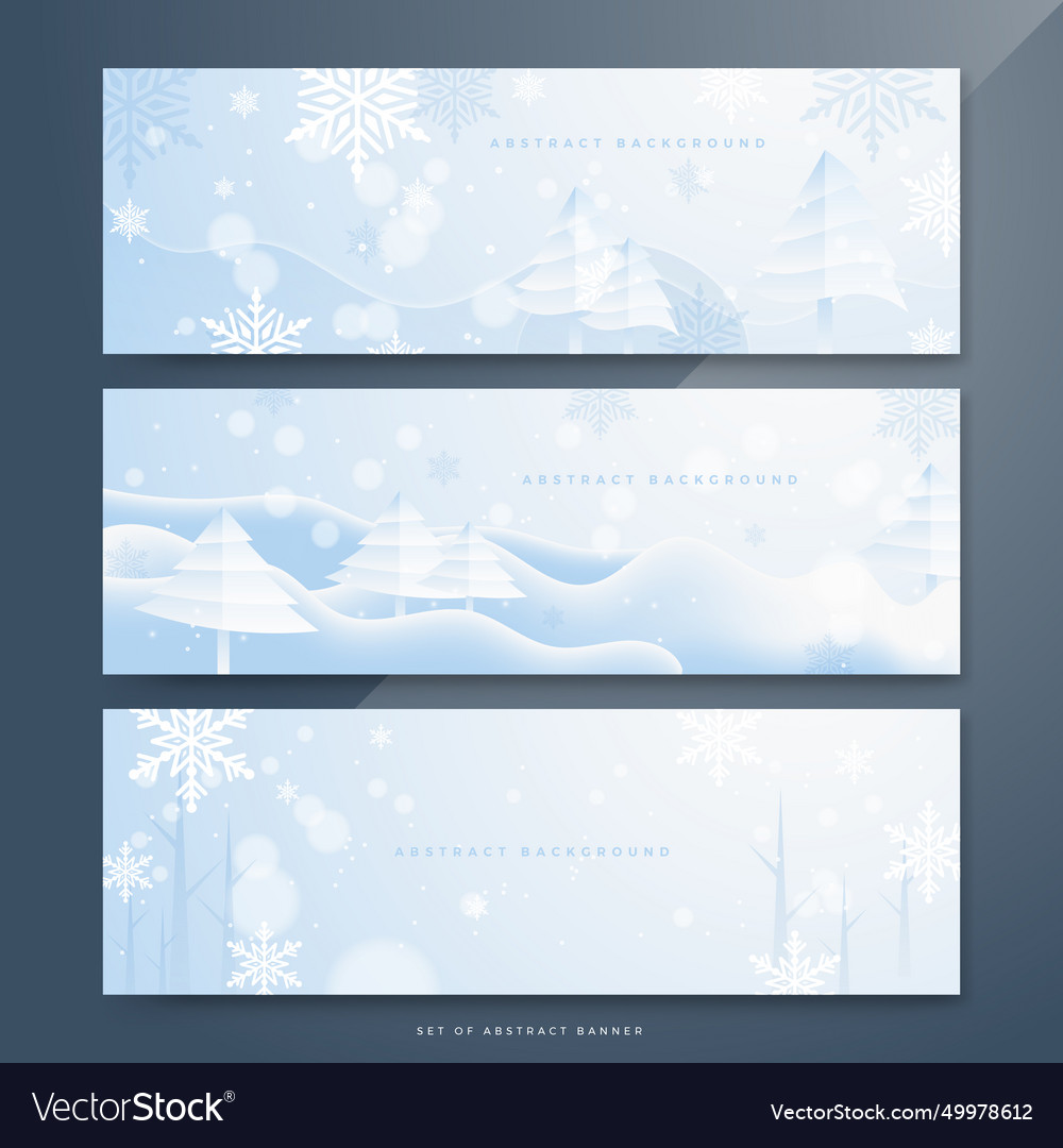 Christmas banner with snowflake xmas sparkling Vector Image