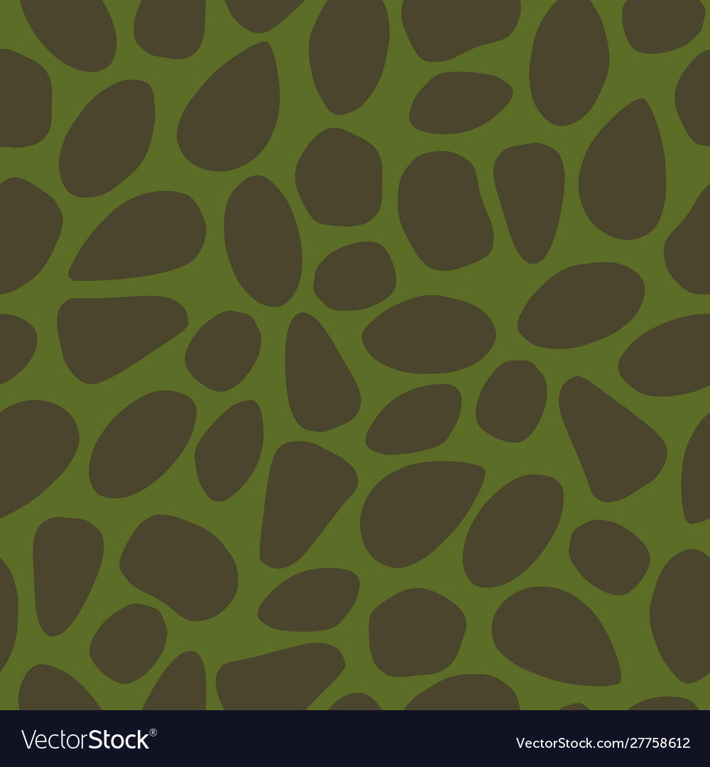 Dino texture seamless pattern in green vector image Dino texture seamless pattern in green