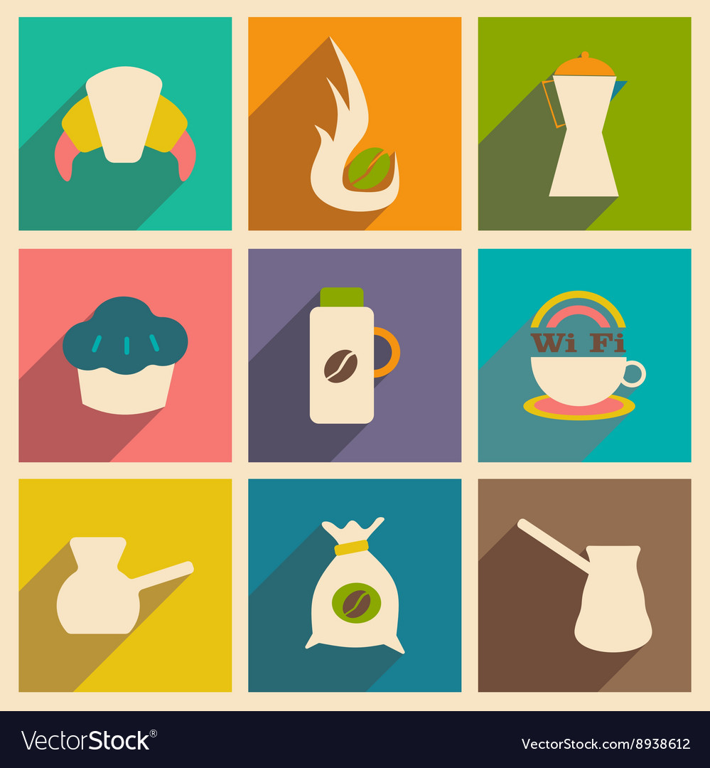 Flat with shadow concept and mobile application
