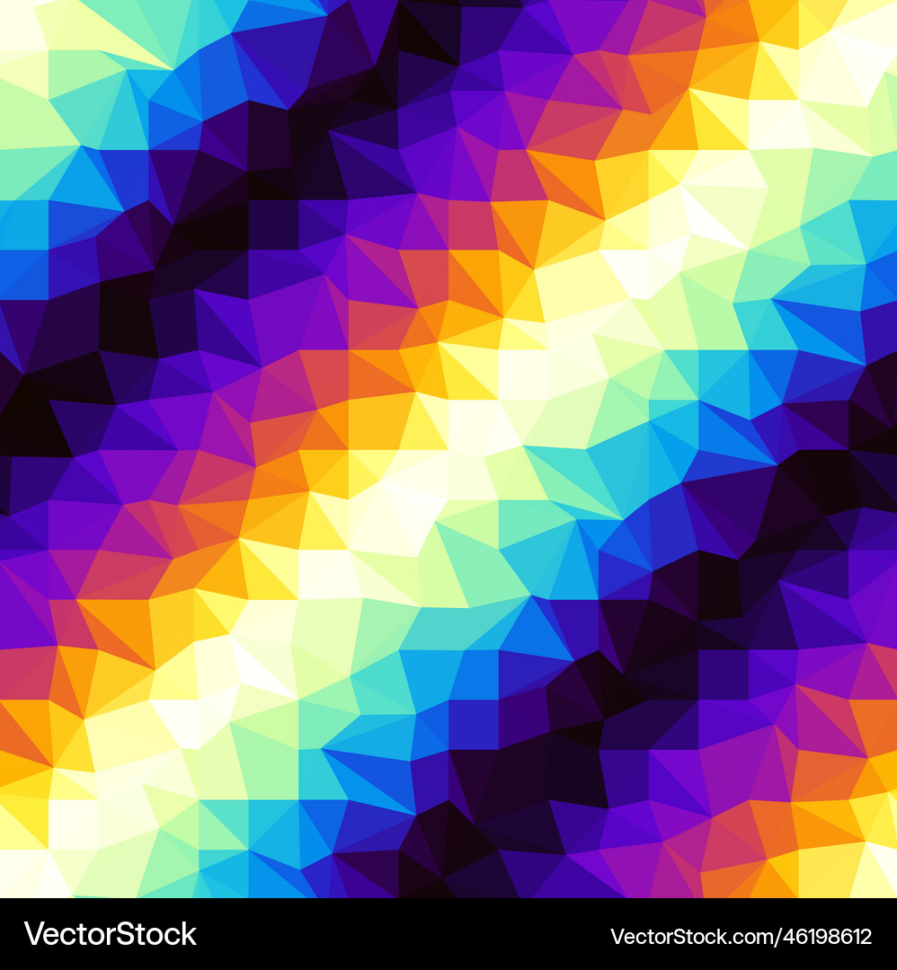 Geometric abstract pattern in low poly style Vector Image