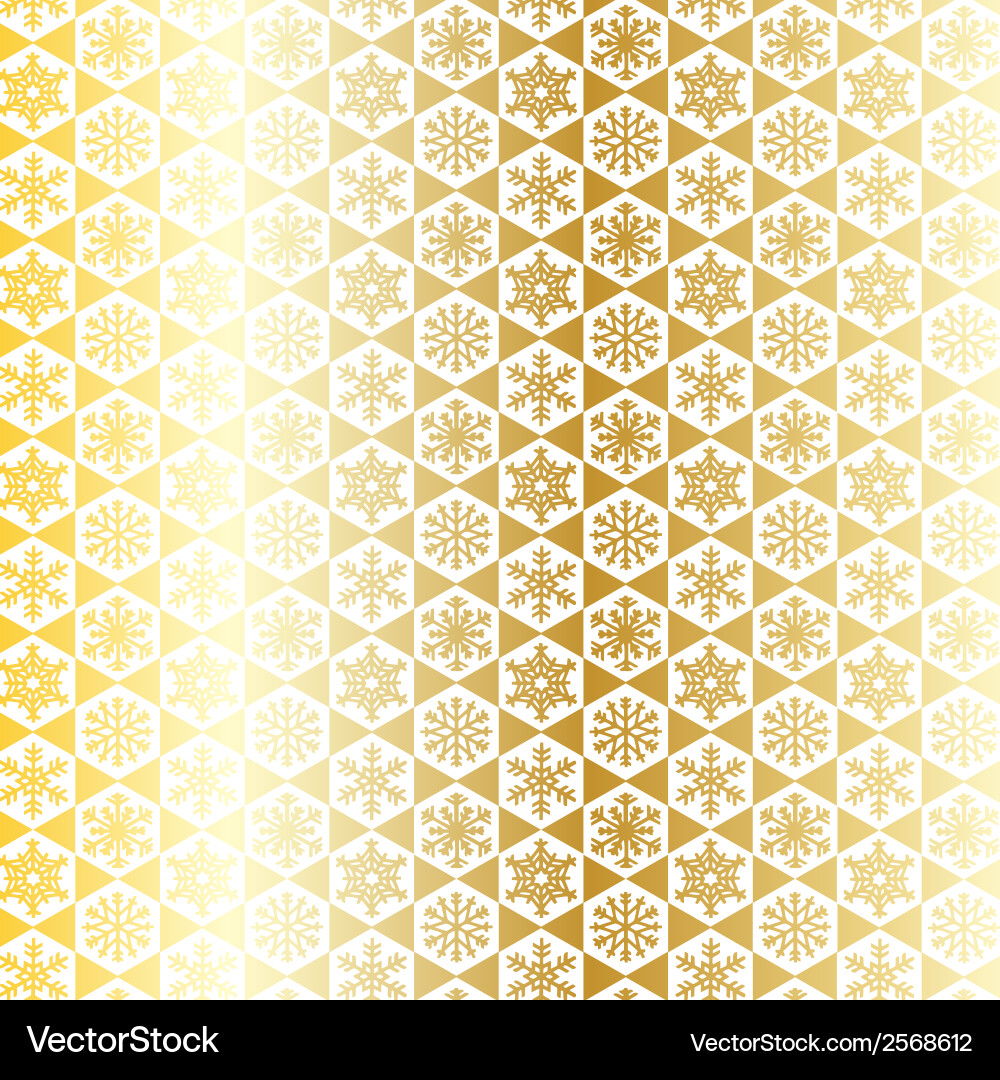 Gold snowflake Royalty Free Vector Image - VectorStock