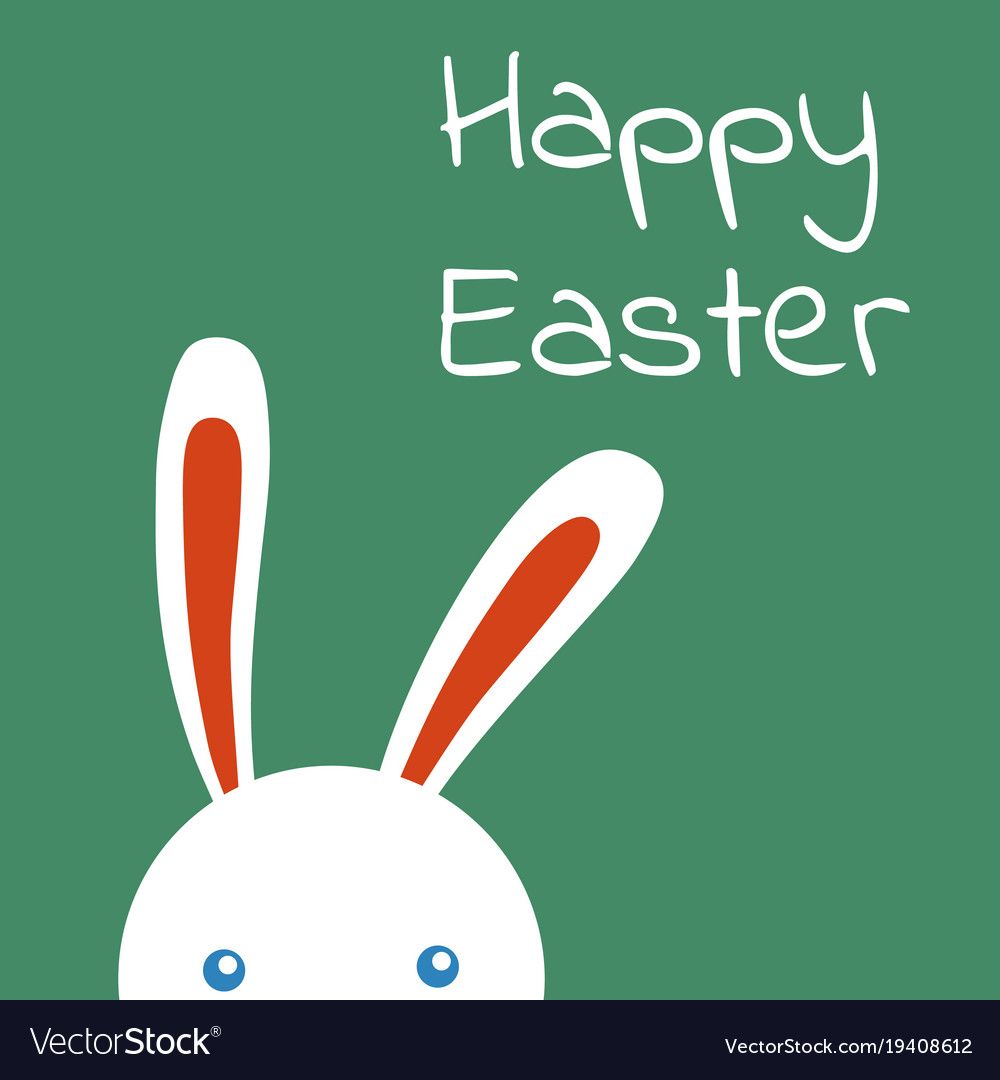 Happy easter rabbit easter funny bunny Royalty Free Vector