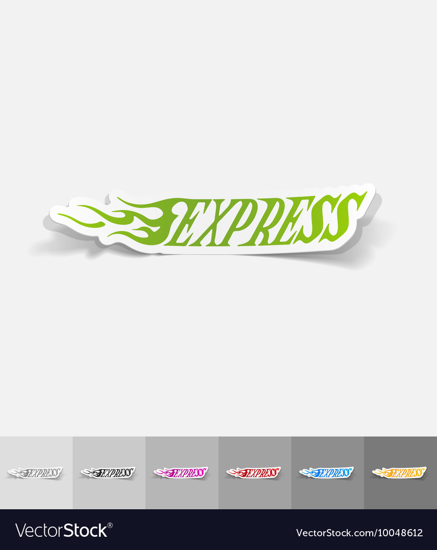 Realistic design element express