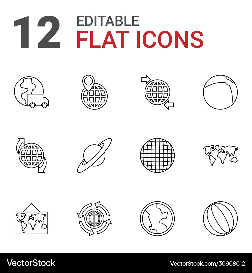 Sphere icons Royalty Free Vector Image - VectorStock