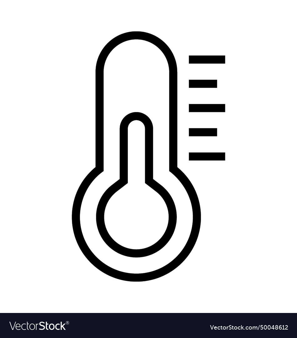 Thermometer icon Royalty Free Vector Image - VectorStock