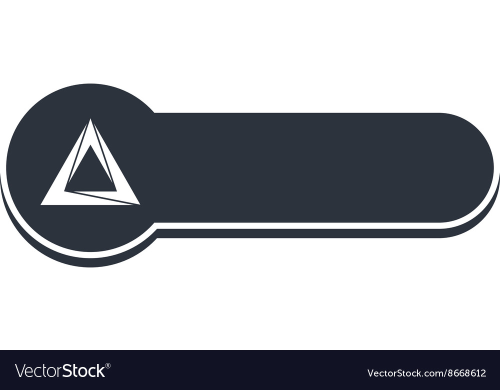 triangle shape banner template royalty free vector image