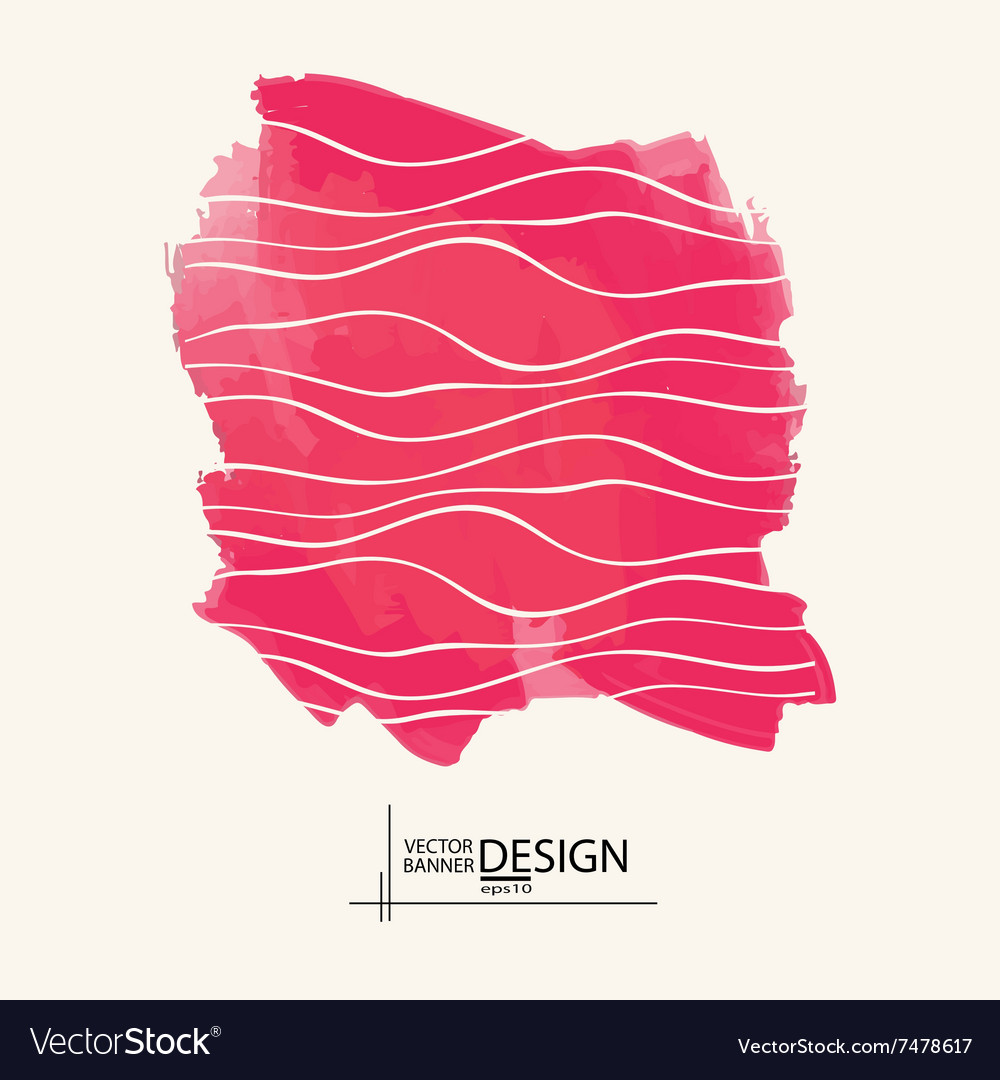 Abstract background with watercolor element