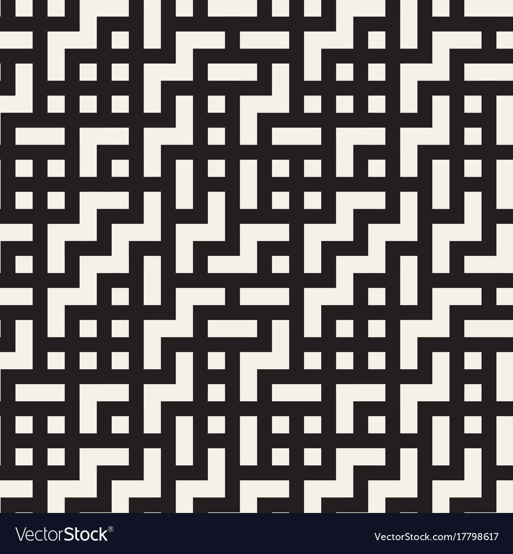 Abstract Maze Tile Pattern