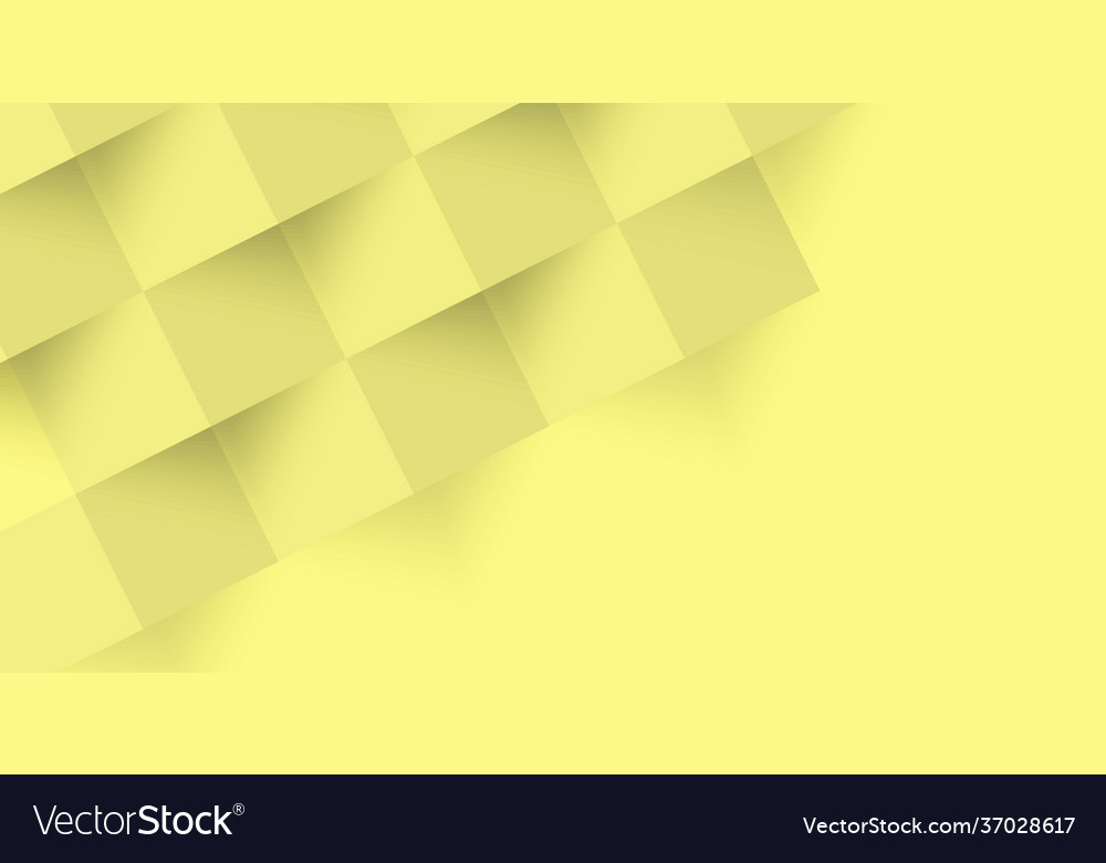 Abstract yellow background web template squares