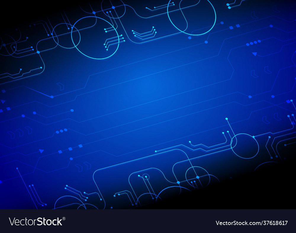 Circuit technology background with hi-tech digital vector image Circuit technology background with hi-tech digital