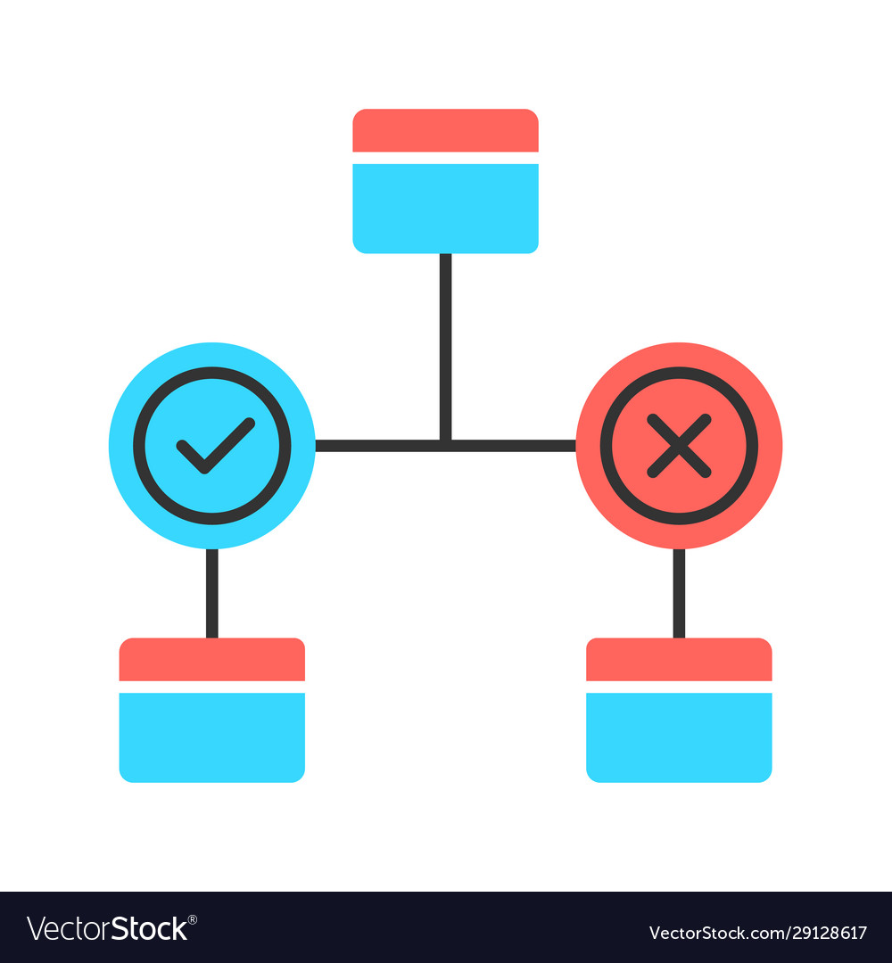 Decision Diagram Icon Chart