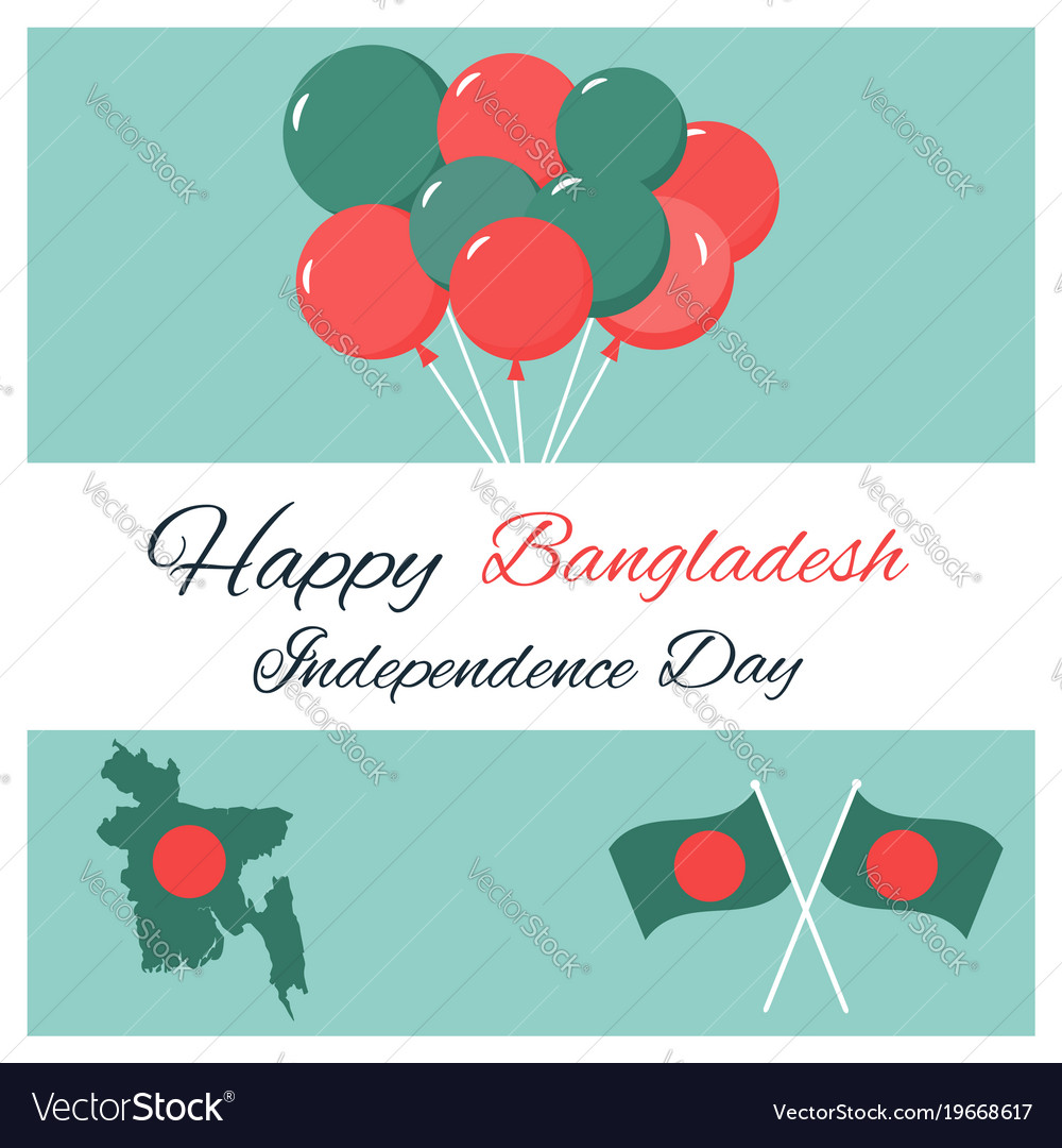 Greeting card for bangladesh independence day