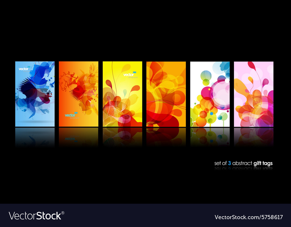 Set of abstract colorful circle