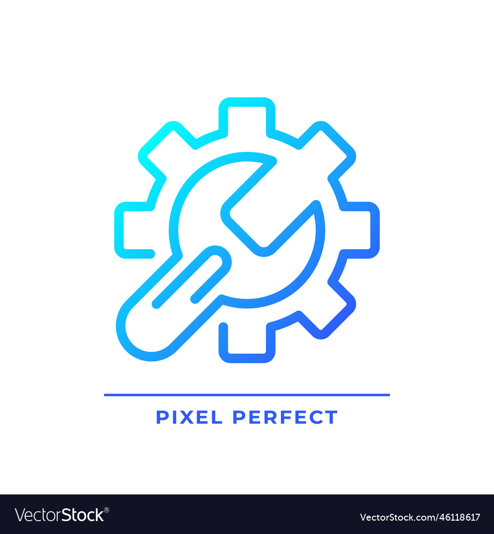 Setup pixel perfect gradient linear icon