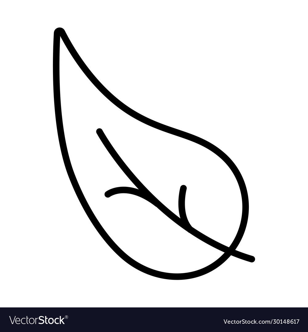 Tree leaf line style icon