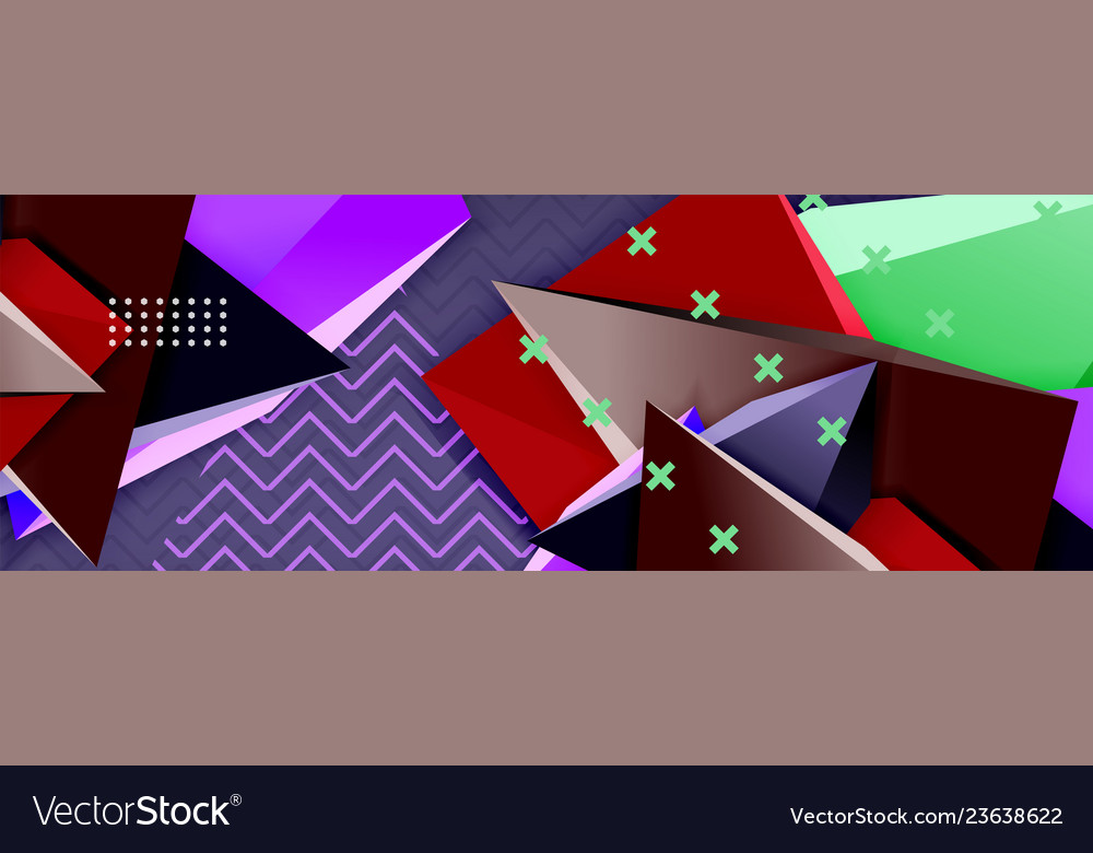 3d triangular minimal abstract background vector image 3d triangular minimal abstract background