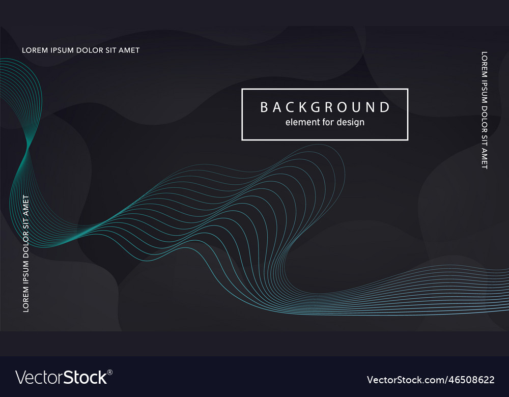 Abstract background wave element for design vector image Abstract background wave element for design