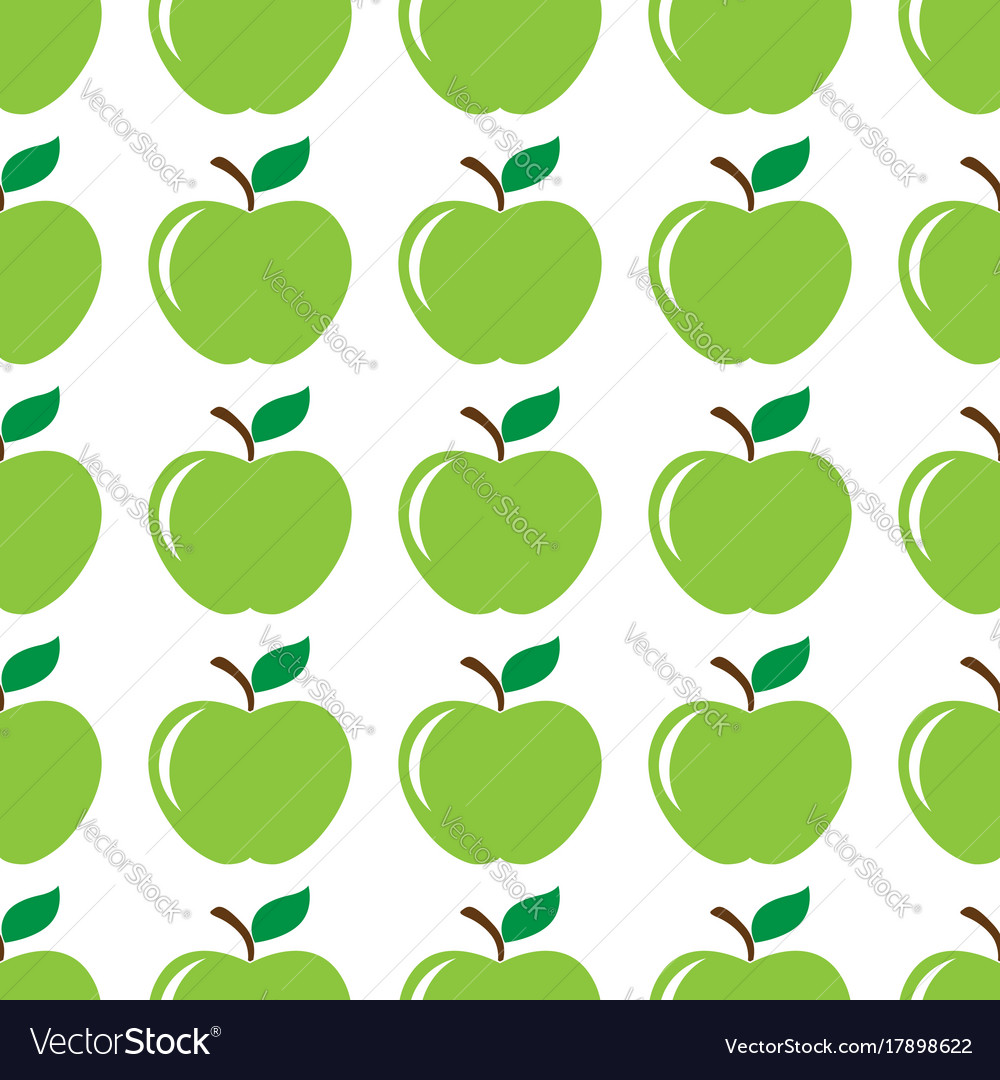 Apple green seamless pattern background