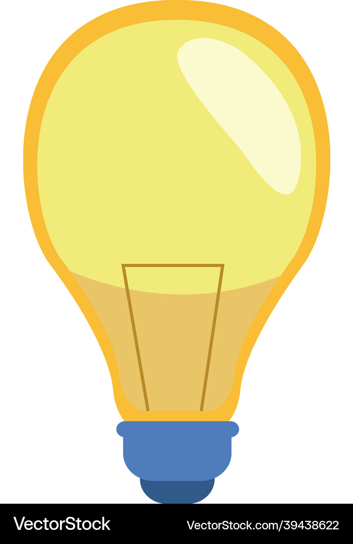 Bulb light idea Royalty Free Vector Image - VectorStock
