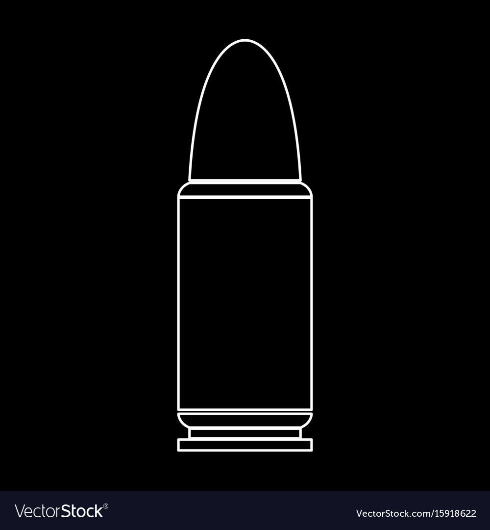 Bullets simple white color path icon