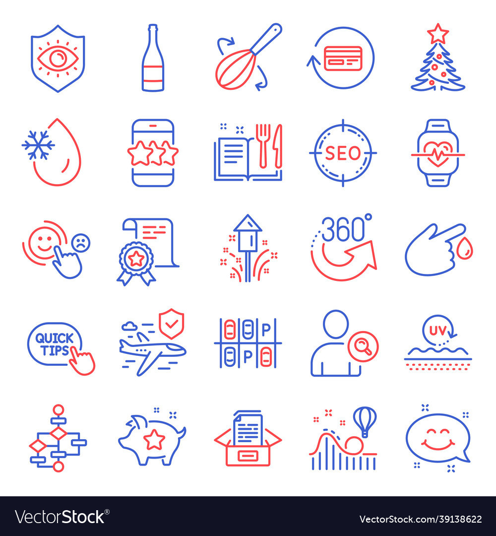 Business icons set included icon as certificate