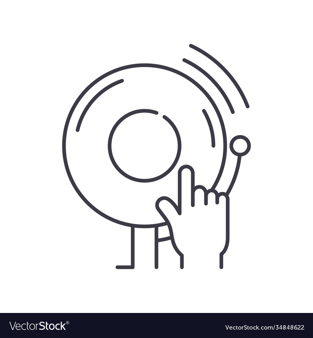 Call to action icon linear isolated vector image Call to action icon linear isolated