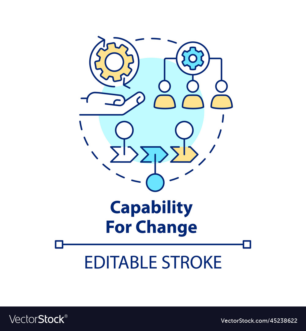 Capability for change concept icon Royalty Free Vector Image