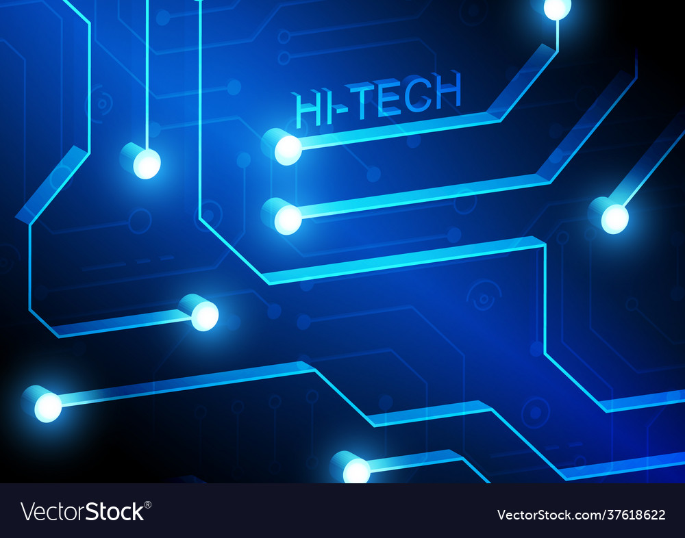 Circuit technology background with hi-tech digital vector image Circuit technology background with hi-tech digital