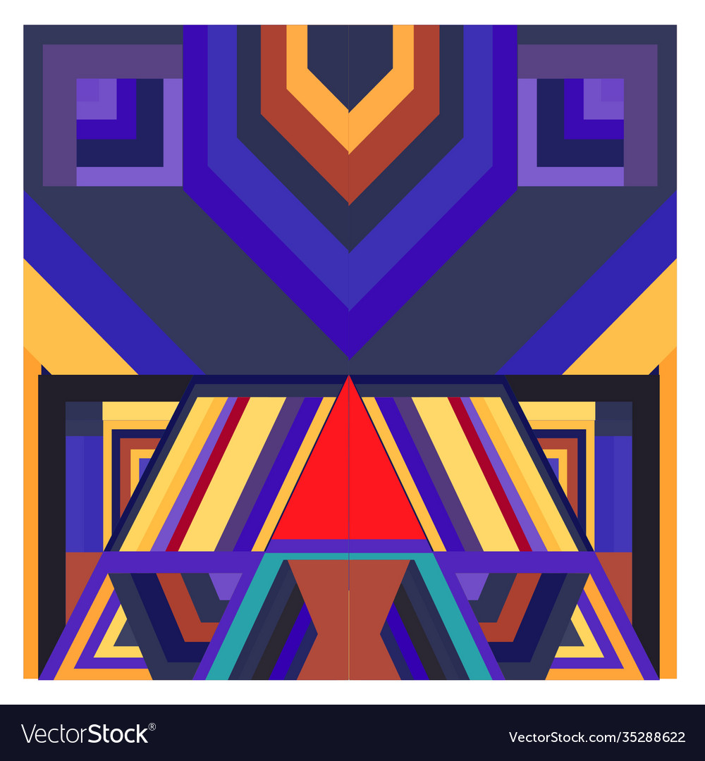 Colorful geometric and curve background pattern Vector Image Colorful geometric and curve background pattern