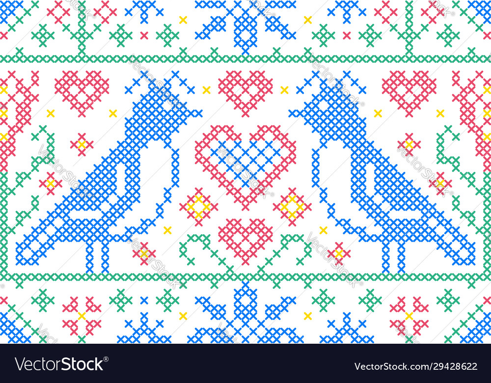 Cross stitch embroidery pattern