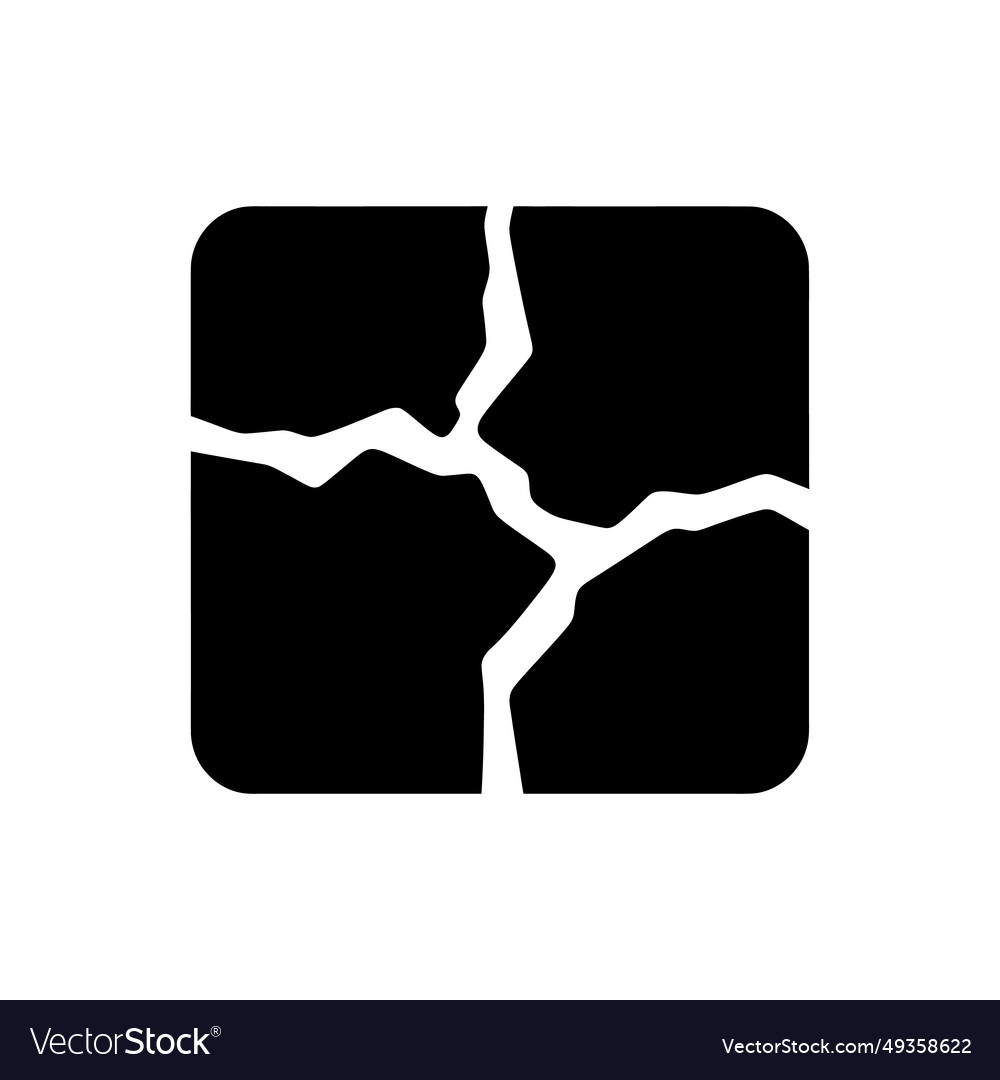 Dry soil icon - simple