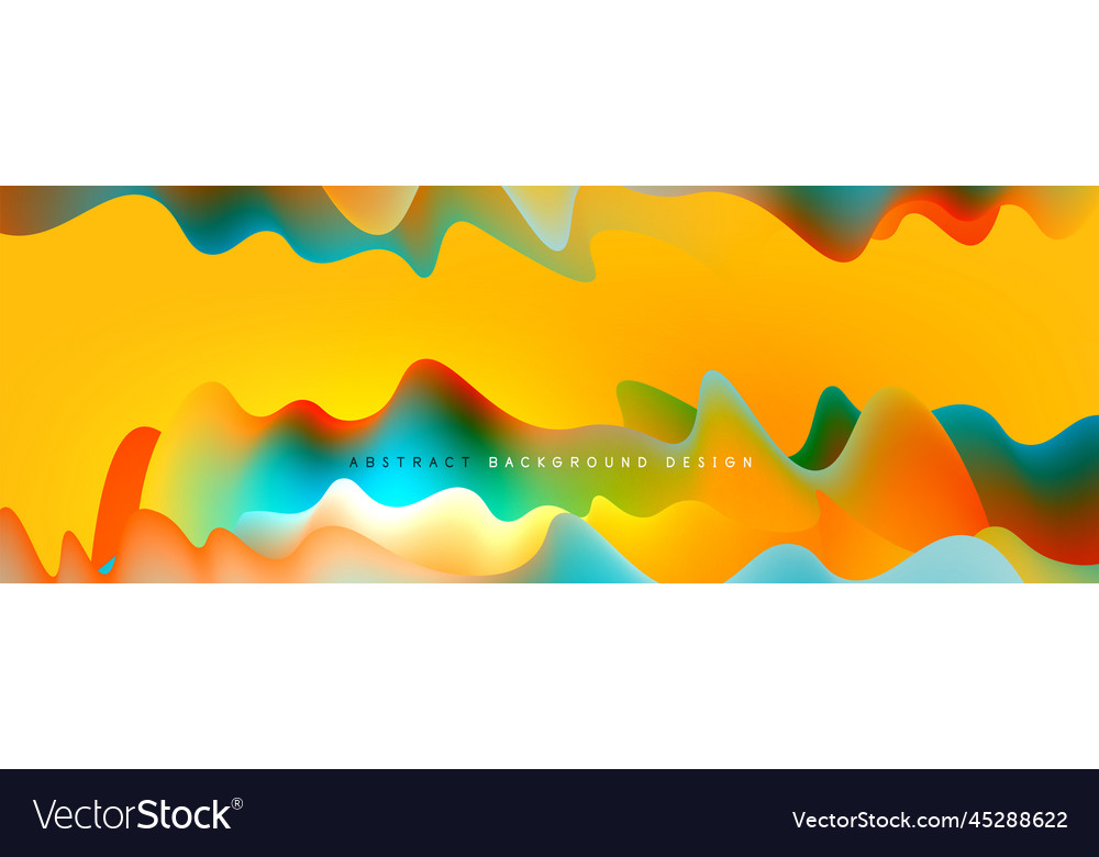 Dynamic liquid waves abstract background