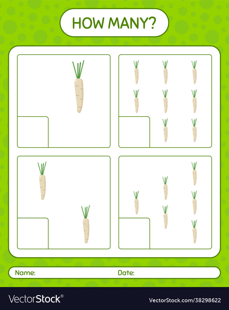 How many counting game with hamburg parsley