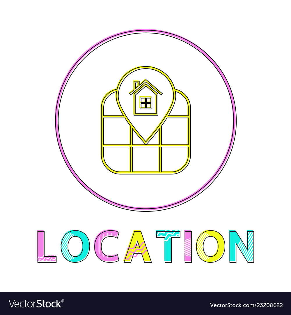 Location service icon outline
