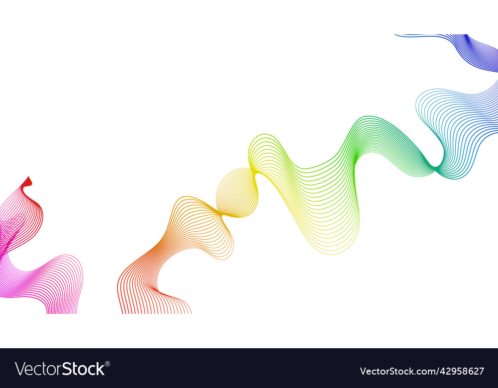 Abstract backdrop with wave gradient lines vector image Abstract backdrop with wave gradient lines