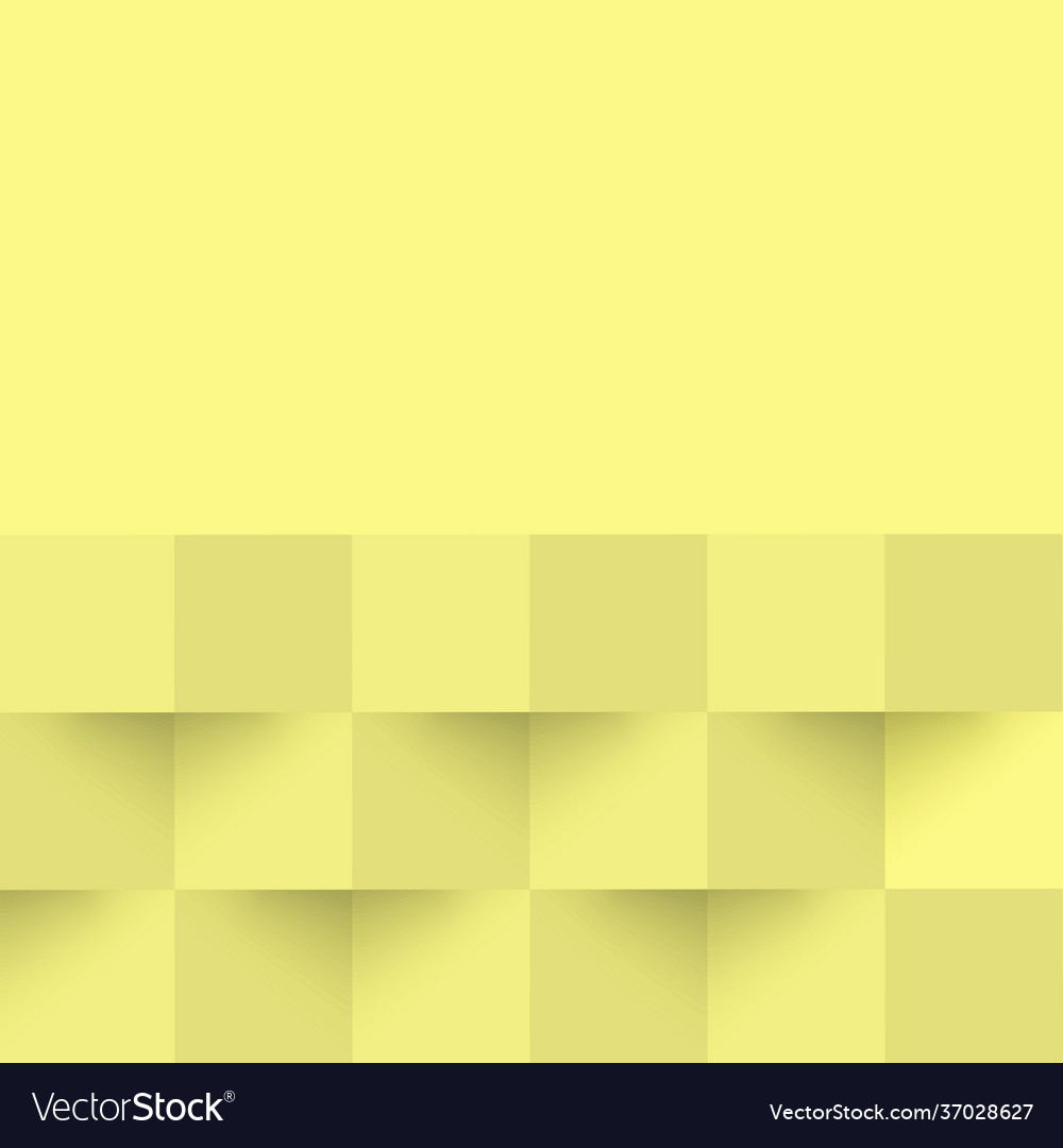 Abstract yellow background web template squares vector image Abstract yellow background web template squares