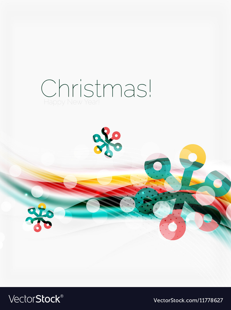 Christmas Wave Abstract Background Royalty Free Vector Image