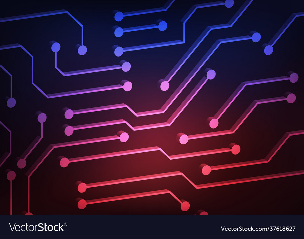 Circuit technology background with hi-tech digital Vector Image Circuit technology background with hi-tech digital