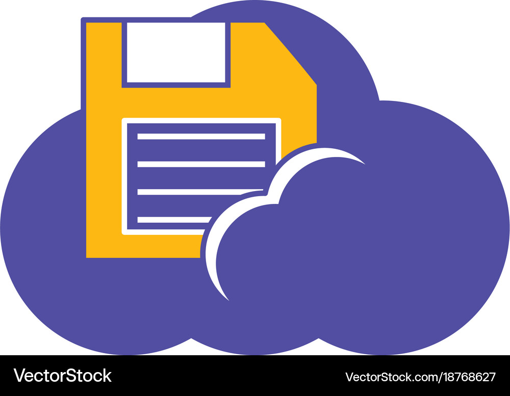 Cloud storage design concept Royalty Free Vector Image
