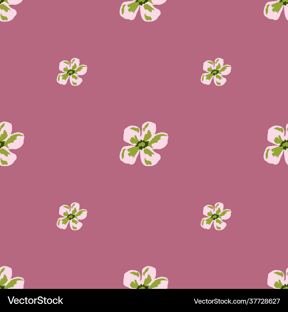 Creative seamless pattern with decorative flower Vector Image