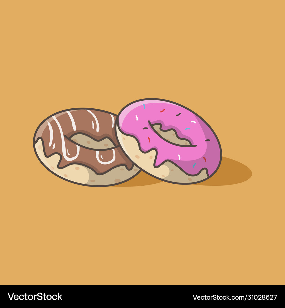 Donuts Royalty Free Vector Image - VectorStock
