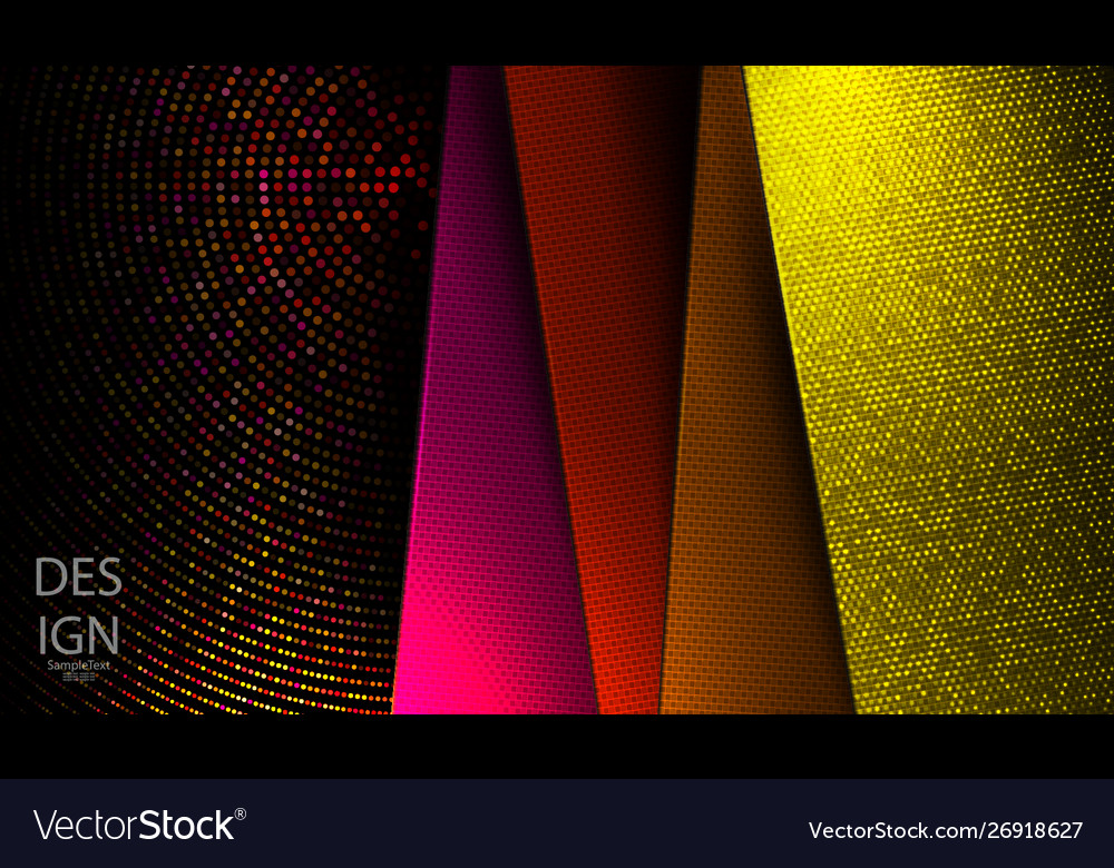 Geometric color design with multicolor texture vector image Geometric color design with multicolor texture