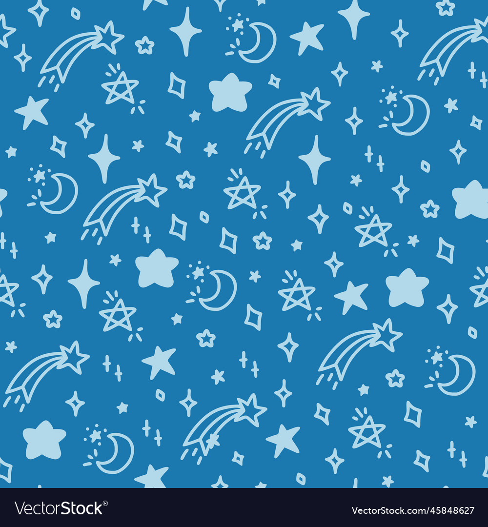 Seamless pattern with stars