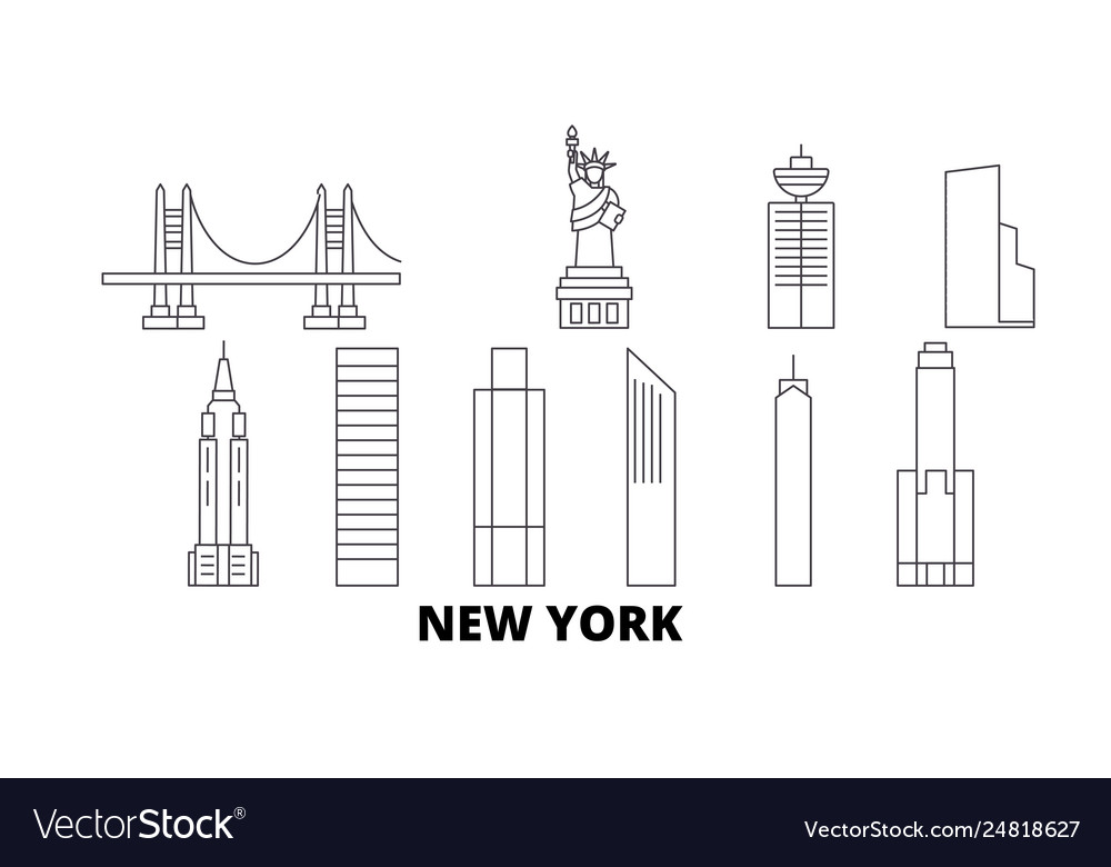 Vereinigte Staaten neue york city line travel skyline