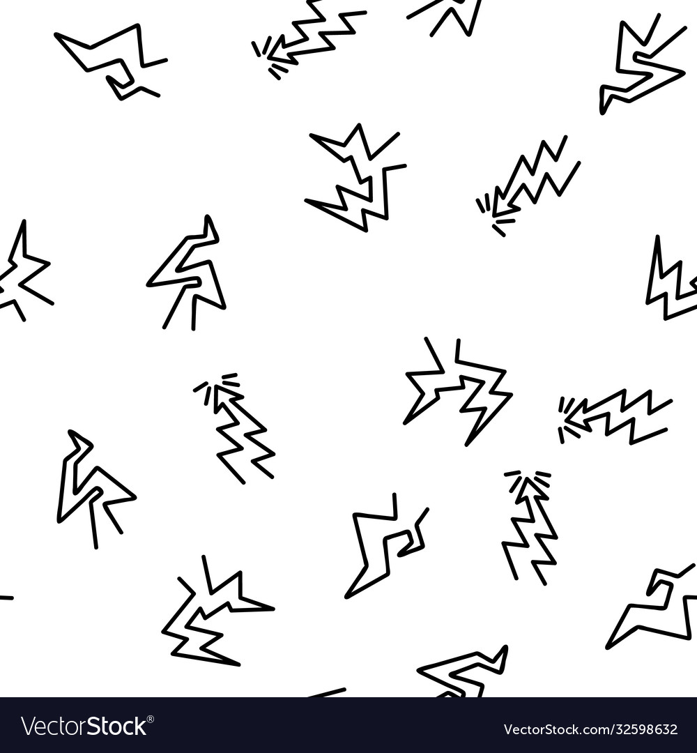 Bolt lightning flash seamless pattern