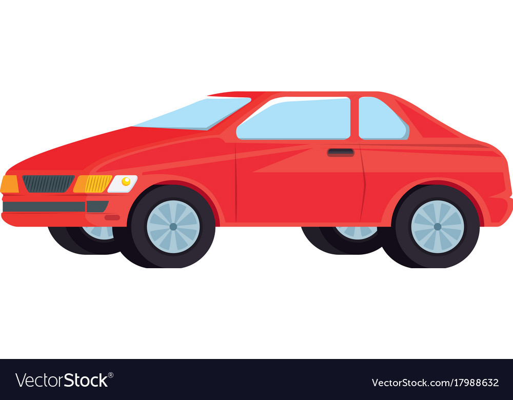 Car vehicle isolated icon Royalty Free Vector Image