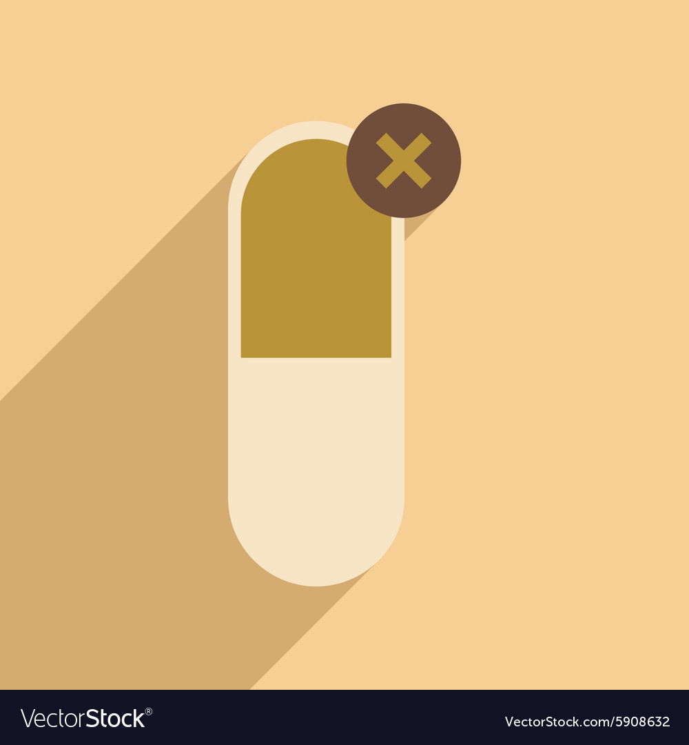 Flat with shadow icon and mobile application
