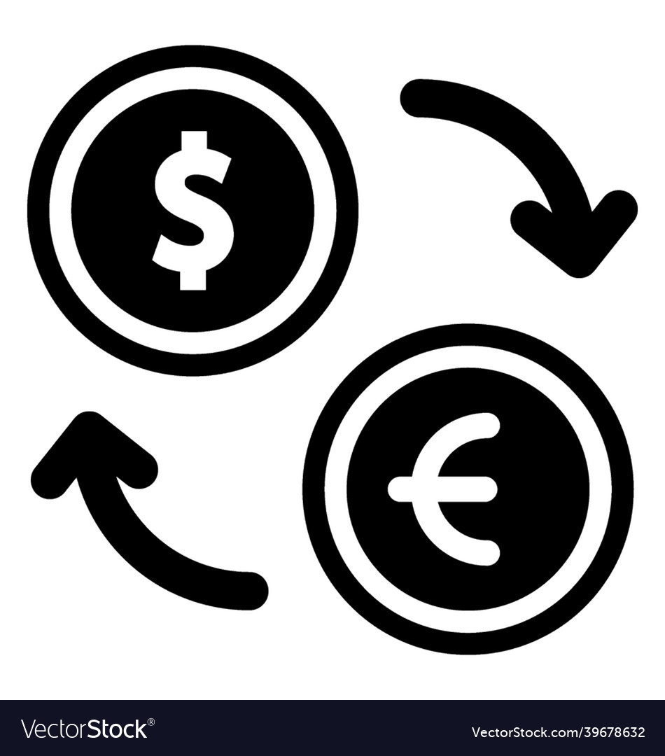 Money exchange Royalty Free Vector Image - VectorStock