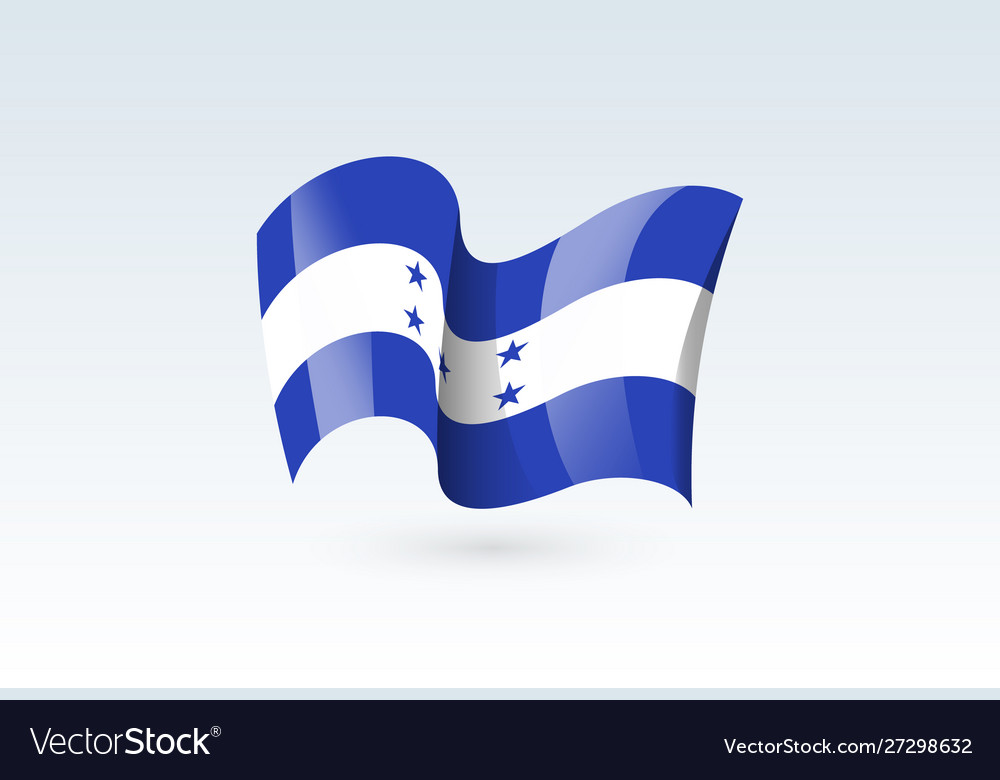 Waving flag icon national symbol fluttered