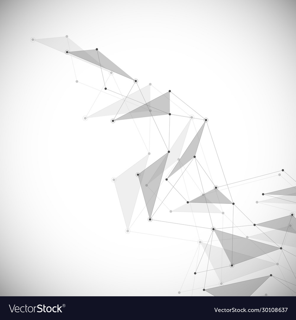 Abstract Connecting Dots And Lines Connection Vector Image